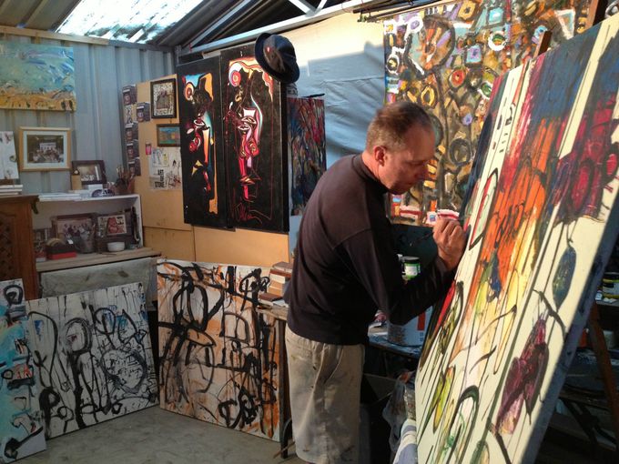 Artist at work April 2014